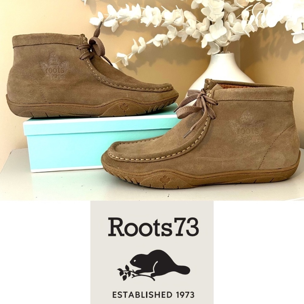 Roots 73 Canada Windsors Chukka Suede Leather Ankle Lace Up Boot Mens Size 9